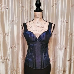 Blue Victorian inspired corest